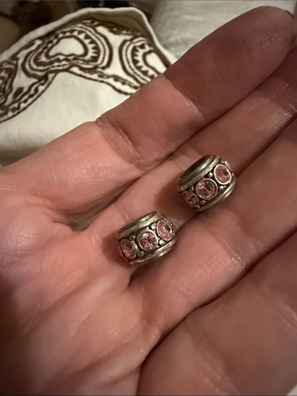 Brighton pink crystal beads